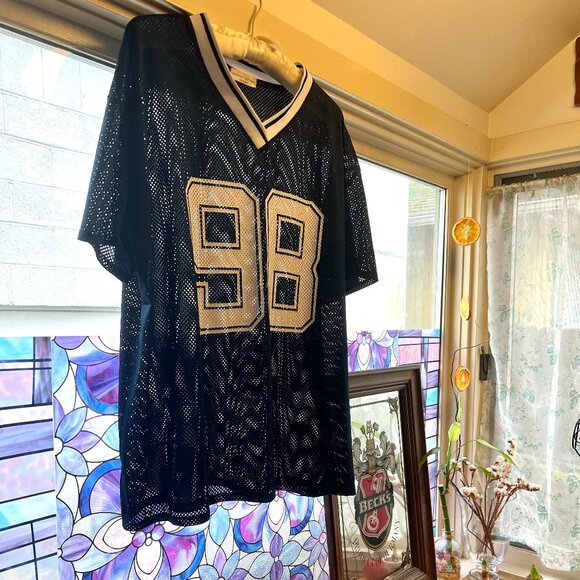Frankee & Skylarr Dallas Cowboys #98 Mesh Jersey 1X Plus Size Throwback Tunic - Picture 10 of 10